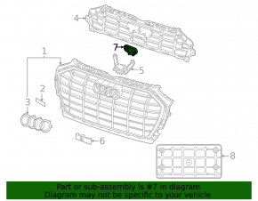 Front view camera bracket Audi Q5 80A 18-25