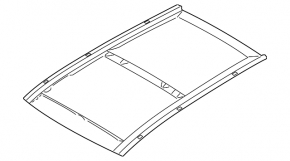 Panoramic sunroof mechanism for the Hyundai Santa FE 21-23