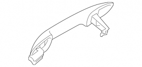 Door handle outer rear right Kia Forte 19-24 4d