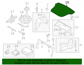 Trunk floor Kia Optima 11-15