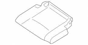 Rear row of seats 3 row Nissan Rogue 14-15 cloth beige