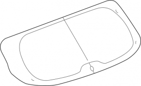 Rear glass of the trunk door Infiniti JX35 QX60 16-20 rest, tinted