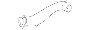 Intercooler pipe to manifold left Porsche Cayenne 958 11-17 4.8 Turbo