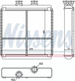 Mercedes W212 10-16 heater radiator