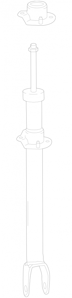 Front right shock absorber Mercedes CLS-class C257 19-23 3.0 AWD
