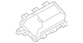Mazda CX-9 16-23 passenger airbag in the dashboard