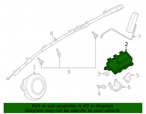 Mazda CX-9 16-23 passenger airbag in the dashboard