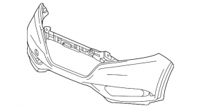 Bare front bumper for Honda HR-V 19-22