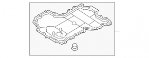Oil pan lower BMW X7 G07 19-20 4.4T N63B44D AWD