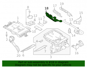Nissan Ariya 23-25 ECU Engine Computer Bracket Lower Part