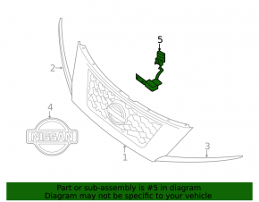 Front camera Nissan Pathfinder 13-16