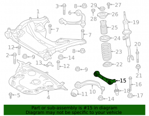 Lower control arm, front left, BMW 5 F10 11-16 AWD, rear
