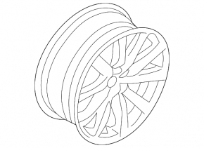 Wheel disk R19 Volvo XC90 16-22 type 2 curb