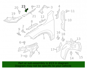 Windscreen wiper seal left Volvo V90 17-22 usa