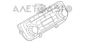 Climate control VW Jetta 11-13 USA dual zone with heating