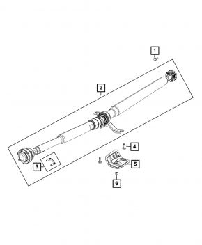 Cardan shaft cardan Dodge Journey 11- awd