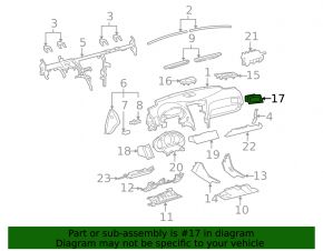 Right air duct deflector for Lexus GS300 GS350 GS430 GS450h 06-11 brown