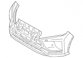 Front bumper bare Mitsubishi Eclipse Cross 18-