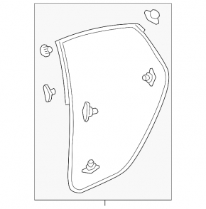 Door seal rear right Honda Insight 19-22