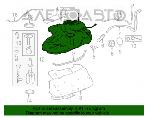 Lexus RX350 Fuel Tank 16-22