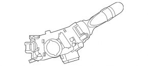 Left steering column switch Toyota Prius V 12-17 without fog lights, under DRL