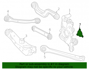 Chevrolet Equinox EV 24-26 FWD rear left axle cap