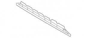 Audi A5 F5 18-19 front bumper lower grille black