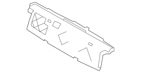 Upper radiator deflector Porsche Panamera 10-16
