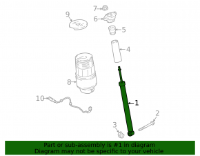 Rear left shock absorber Porsche Taycan 20-26