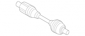 Drive axle shaft front right Mercedes CLS-class C218 11-18
