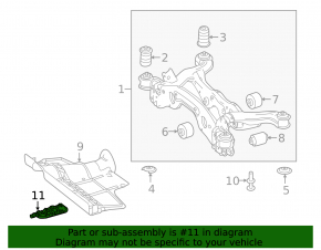 Mercedes H247 GLA 20-26 AWD Rear Subframe Protection Cap