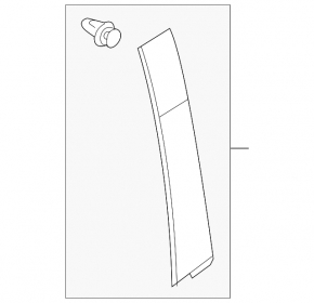 Mazda CX-30 2020-23 front left side door trim, gloss