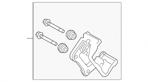 Rear right support Mazda 6 18-21 electric