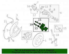 Rear right support Mazda 6 18-21 electric