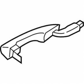 Ford Edge 15-24 keyless outer rear right door handle