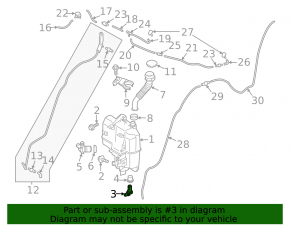 Mazda 6 Washer Fluid Level Sensor 13-21