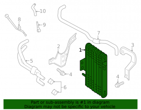 Mitsubishi Outlander Sport ASX 10- Automatic Transmission Cooling Radiator