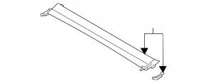 Sunroof curtain Audi A3 22-26, gray