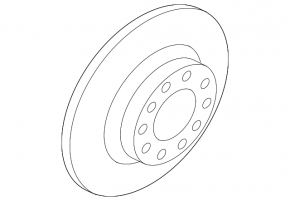 Brake disc rear right VW Tiguan 18- 300mm