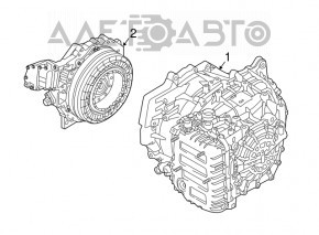 Automatic transmission assembly Hyundai Sonata 15-19 hybrid