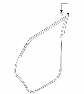 Door seal rear left Audi Q7 4L 10-15