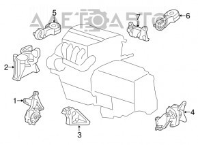 Front engine mount Honda CRV 12-14 TENACITY