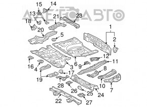 Rear Panel Lexus RX300 RX330 RX350 RX400 04-09 Graphite
