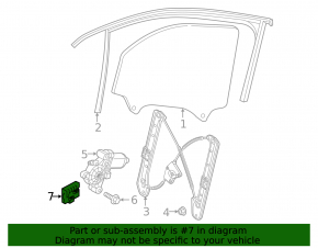 Front right door computer Audi A3 8V 15-20