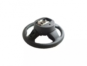 Chrysler 200 15-17 black leather steering wheel