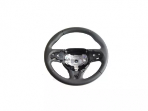 Chrysler 200 15-17 black leather steering wheel
