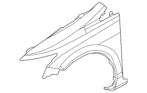 Front left fender Honda Civic 11-15