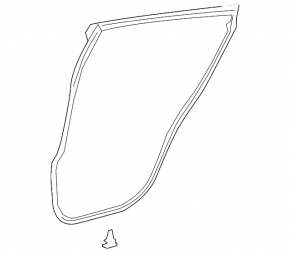 Rear left door seal for Toyota C-HR 18-23 Turkey built
