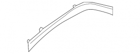 Right front panel molding for Nissan Murano z52 19-24 gray