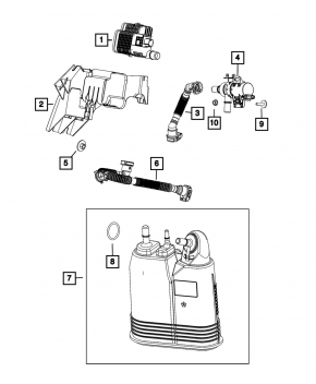 Jeep Grand Cherokee WL 22-25 PHEV Fuel Evaporative Canister Valve